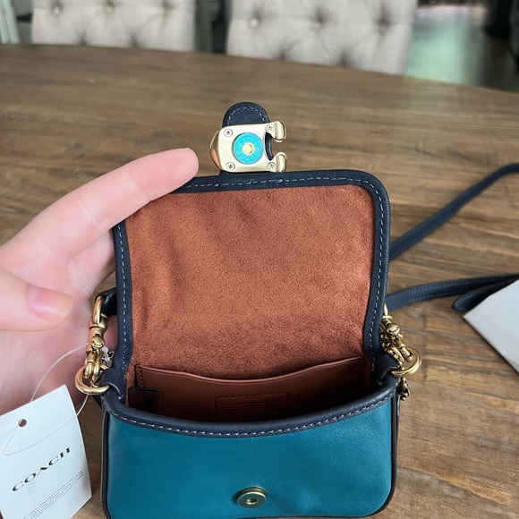 Coach Tabby 13 blue colorblock NWT - Picture 10 of 11